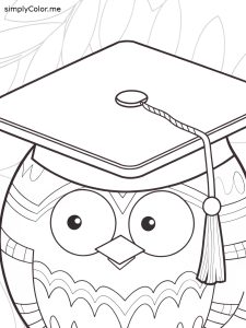 Graduation cap coloring Graduation cap coloring