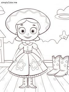 Jessie toy story coloring page