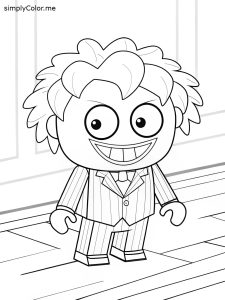 Joker coloring page