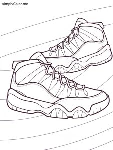 Jordan 11 coloring page