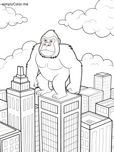 King kong coloring
