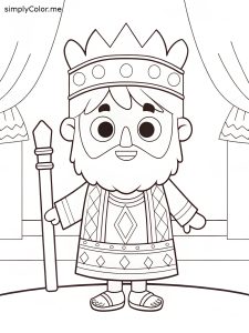 King saul coloring page King saul coloring page
