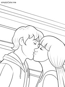 Kiss coloring Kiss coloring