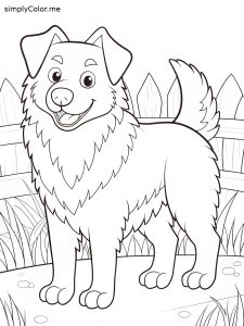 Kuvasz bold coloring pages