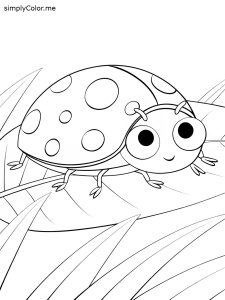 Ladybug coloring sheet Ladybug coloring sheet