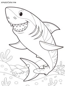 Megalodon shark coloring page Megalodon shark coloring page