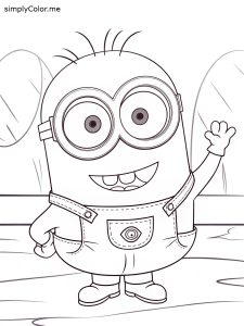 Minion coloring page printable