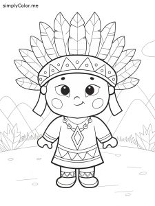Native american coloring