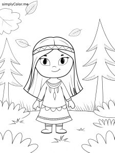 Pocahontas coloring sheet Pocahontas coloring sheet