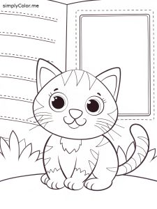 Printable cat coloring