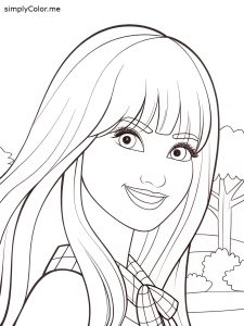 Printable taylor swift coloring page