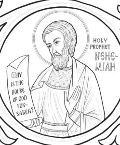 Prophet Nehemiah coloring sheet