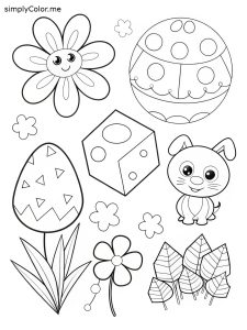 Purple coloring page
