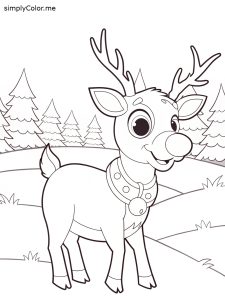 Rudolph coloring sheet Rudolph coloring sheet