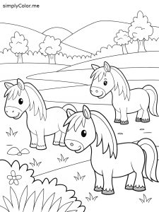 Shetland pony colors