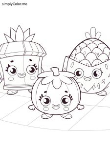 Shopkins coloring paper