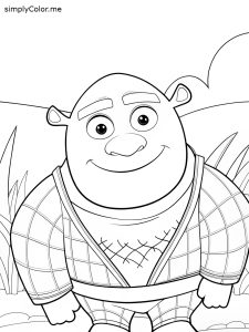 Shrek coloring page