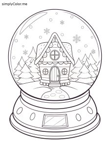 Snow globe coloring
