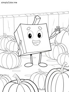 Spookley the square pumpkin coloring page Spookley the square pumpkin coloring page