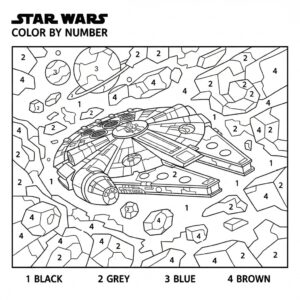 Star wars coloring by number