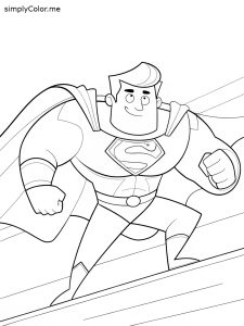 Superman coloring sheet