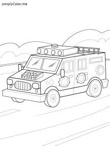 Swat truck coloring page Swat truck coloring page