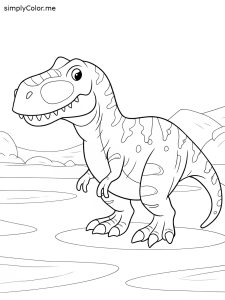 T rex for coloring