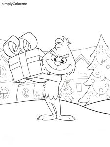 The grinch coloring sheet