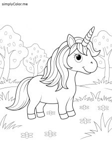 Thelma the unicorn coloring page