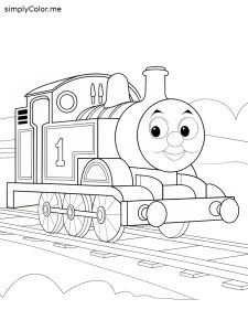 Thomas train coloring