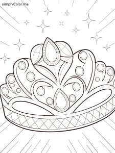 Tiara coloring page