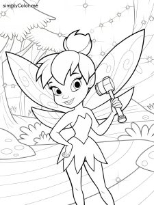 Tinkerbell color page