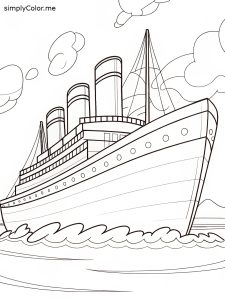Titanic color page