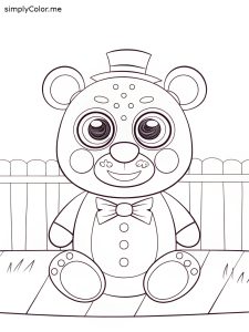 Toy freddy coloring page Toy freddy coloring page