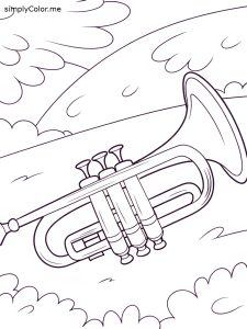 Trumpet color page