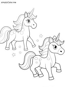Unicornios para colorear e imprimir Unicornios para colorear e imprimir
