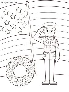 Veteran’s day coloring page
