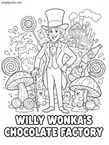 Willy Wonka coloring page