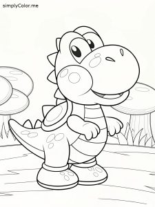 Yoshi coloring page