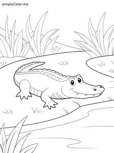 alligator-near-water