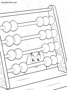 Abacus coloring page Abacus coloring page