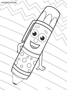 Erasable pen coloring page Erasable pen coloring page