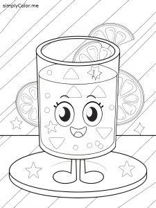 Glass coloring page