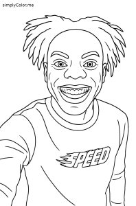 Ishowspeed coloring page