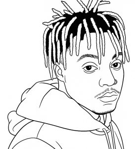 Juice WRLD coloring page