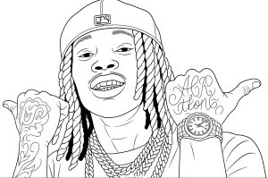 King Von coloring page King Von coloring page