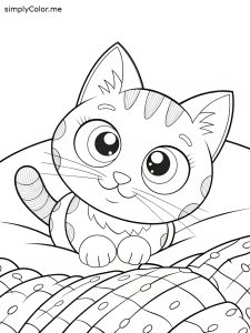 Kitten picture to color