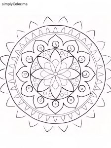 Mandala à colorier à imprimer Mandala à colorier à imprimer
