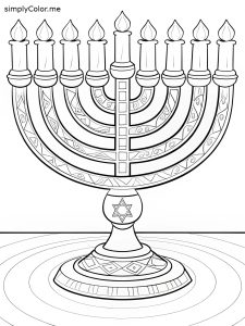 Menorah coloring