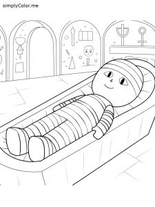 Mummy coloring Mummy coloring